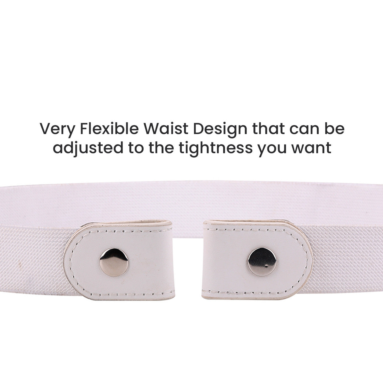 White Elastic Belt