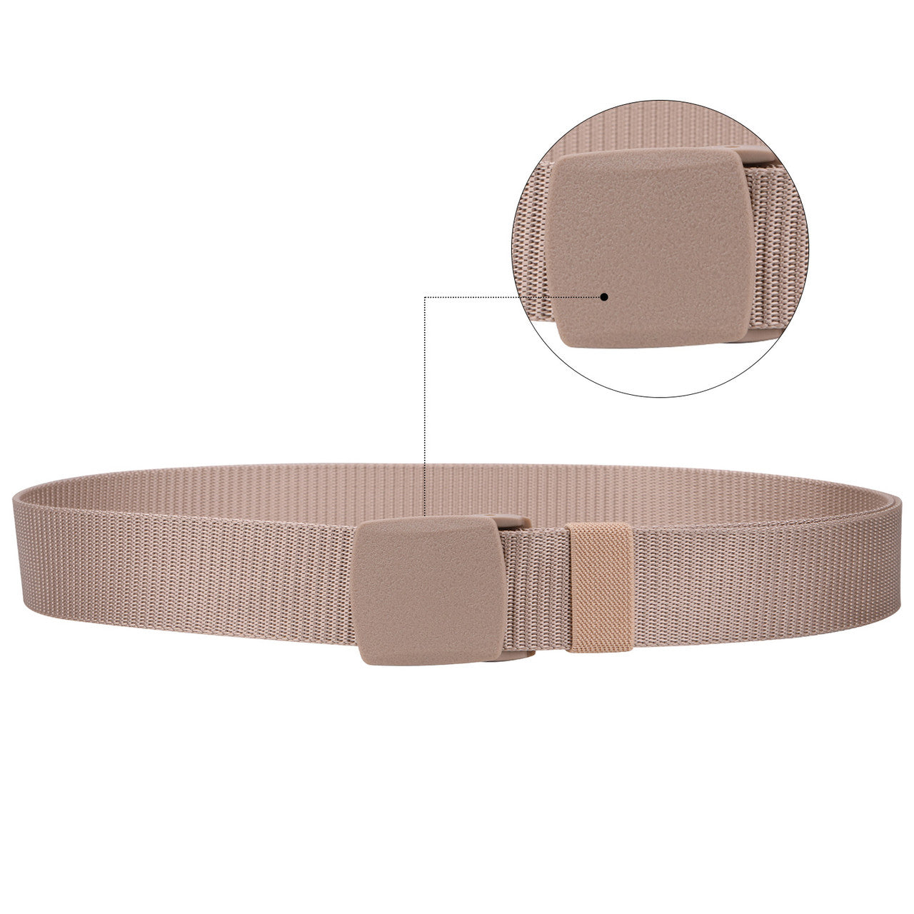 Webbing Canvas Belt - Cream
