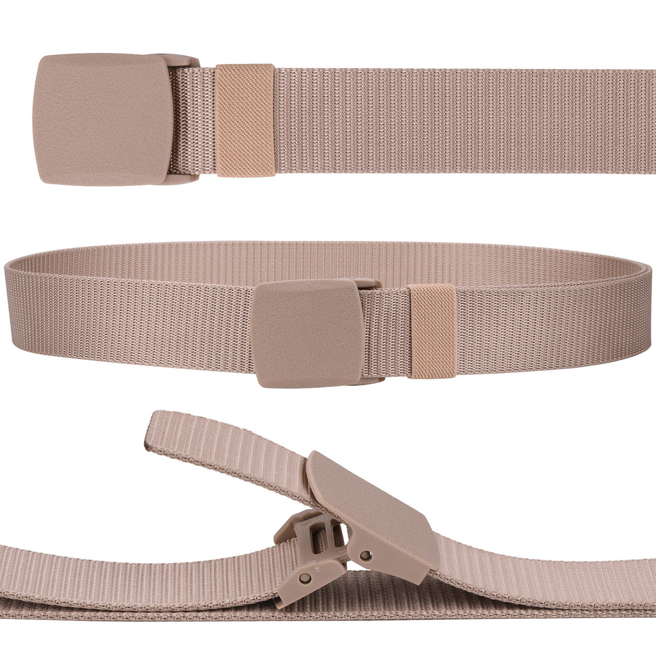 Webbing Canvas Belt - Cream