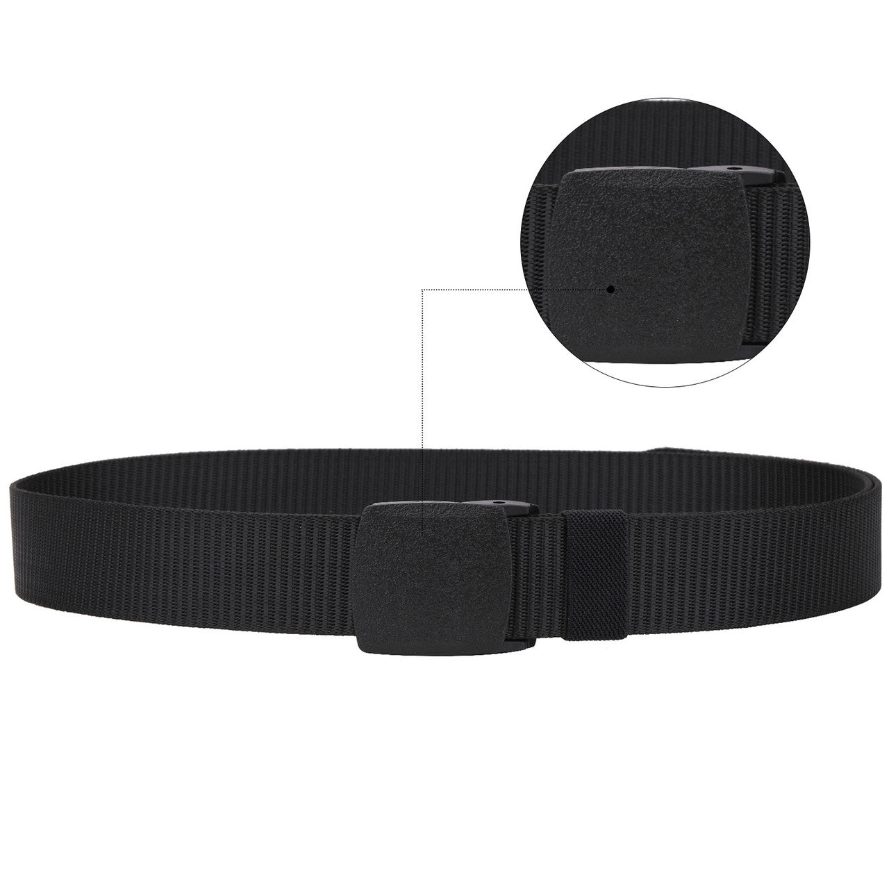 Webbing Canvas Belt - Black