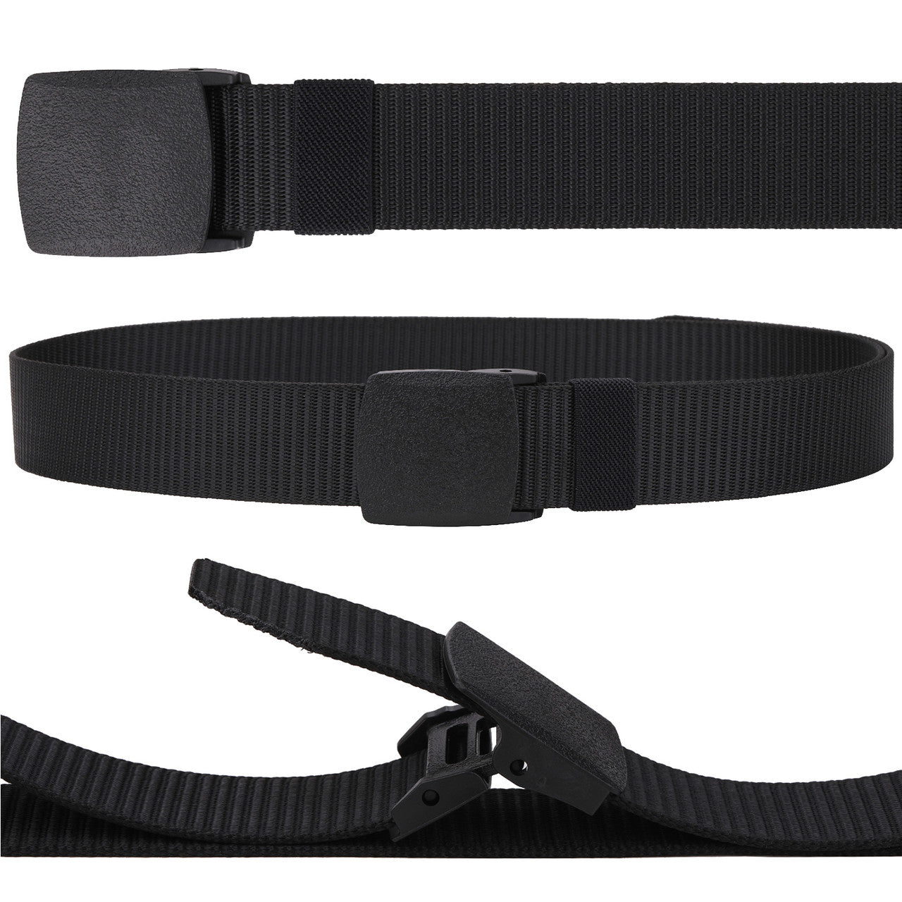 Webbing Canvas Belt - Black