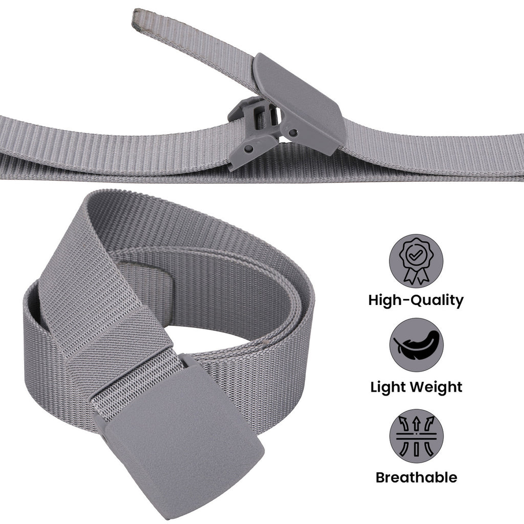 Webbing Canvas Belt - Grey