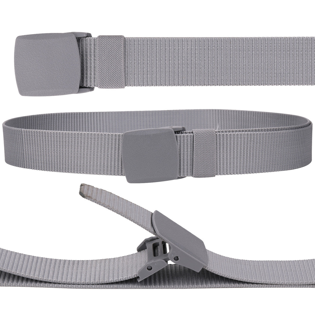 Webbing Canvas Belt - Grey
