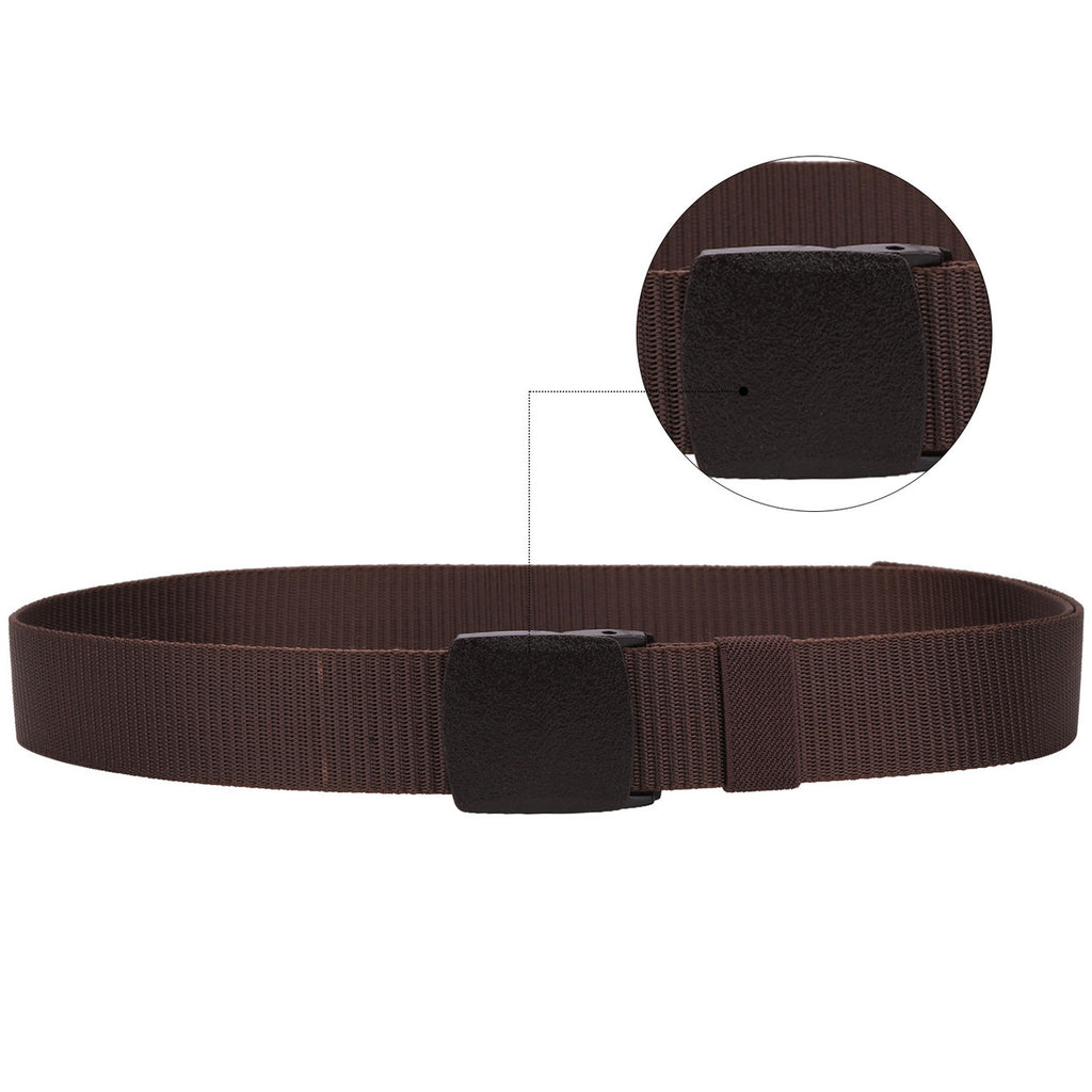 Webbing Canvas Belt - Brown