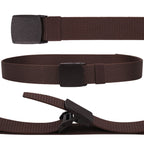 Webbing Canvas Belt - Brown