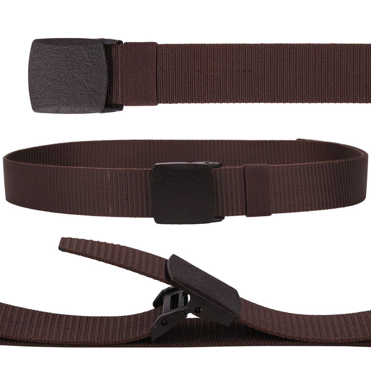 Webbing Canvas Belt - Brown