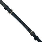 Faux Leather Waist Belt with Gold Buckle