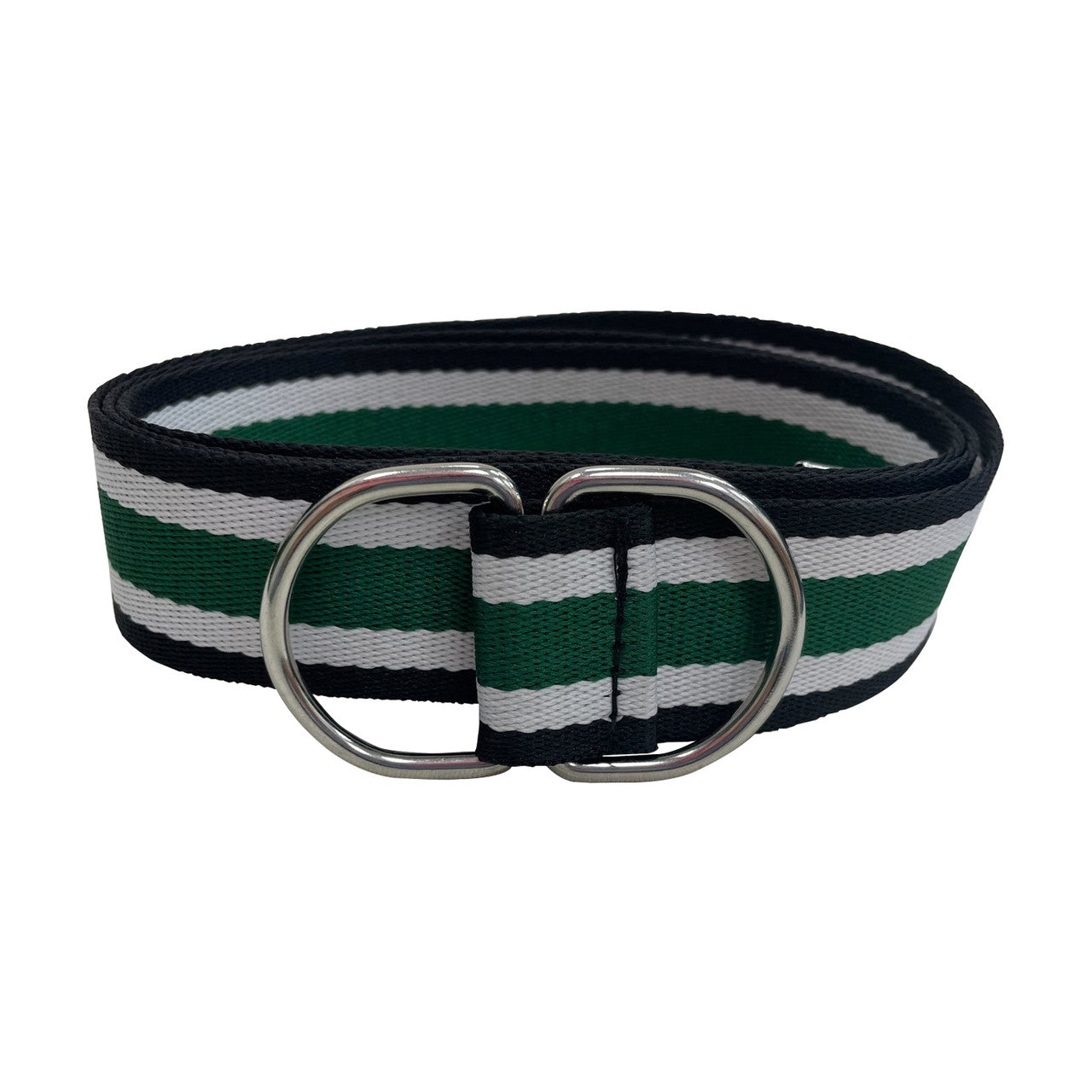 Webbing Belt with Double D-Ring Buckle