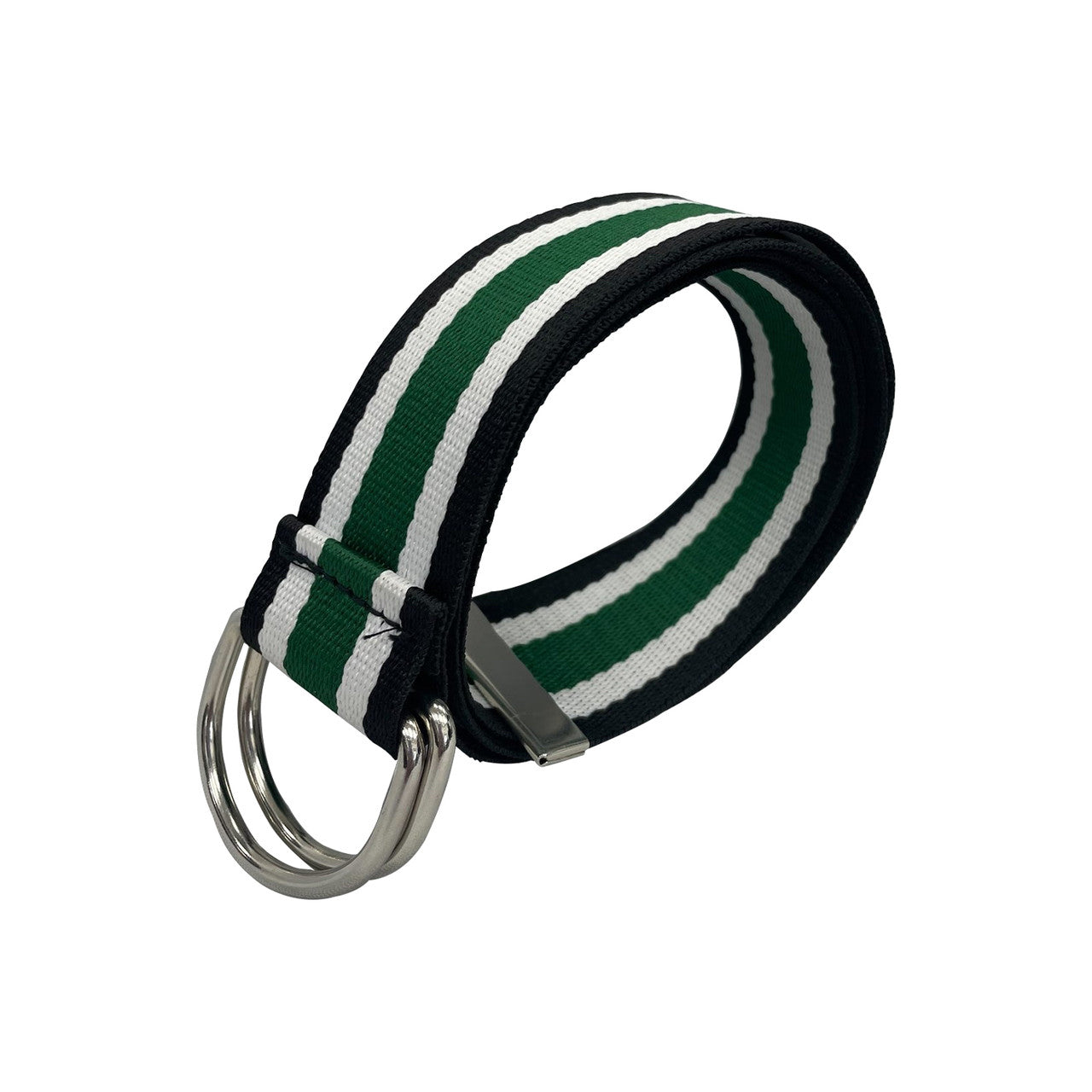 Webbing Belt with Double D-Ring Buckle