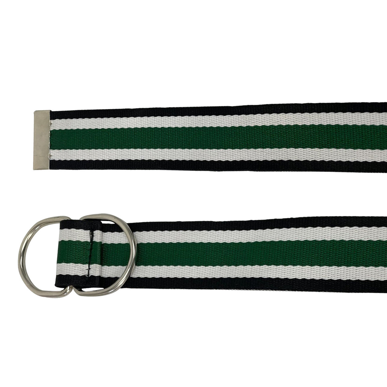 Webbing Belt with Double D-Ring Buckle