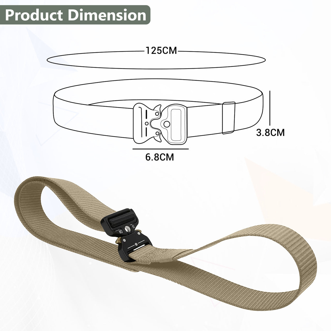 Military Style Webbing Belt