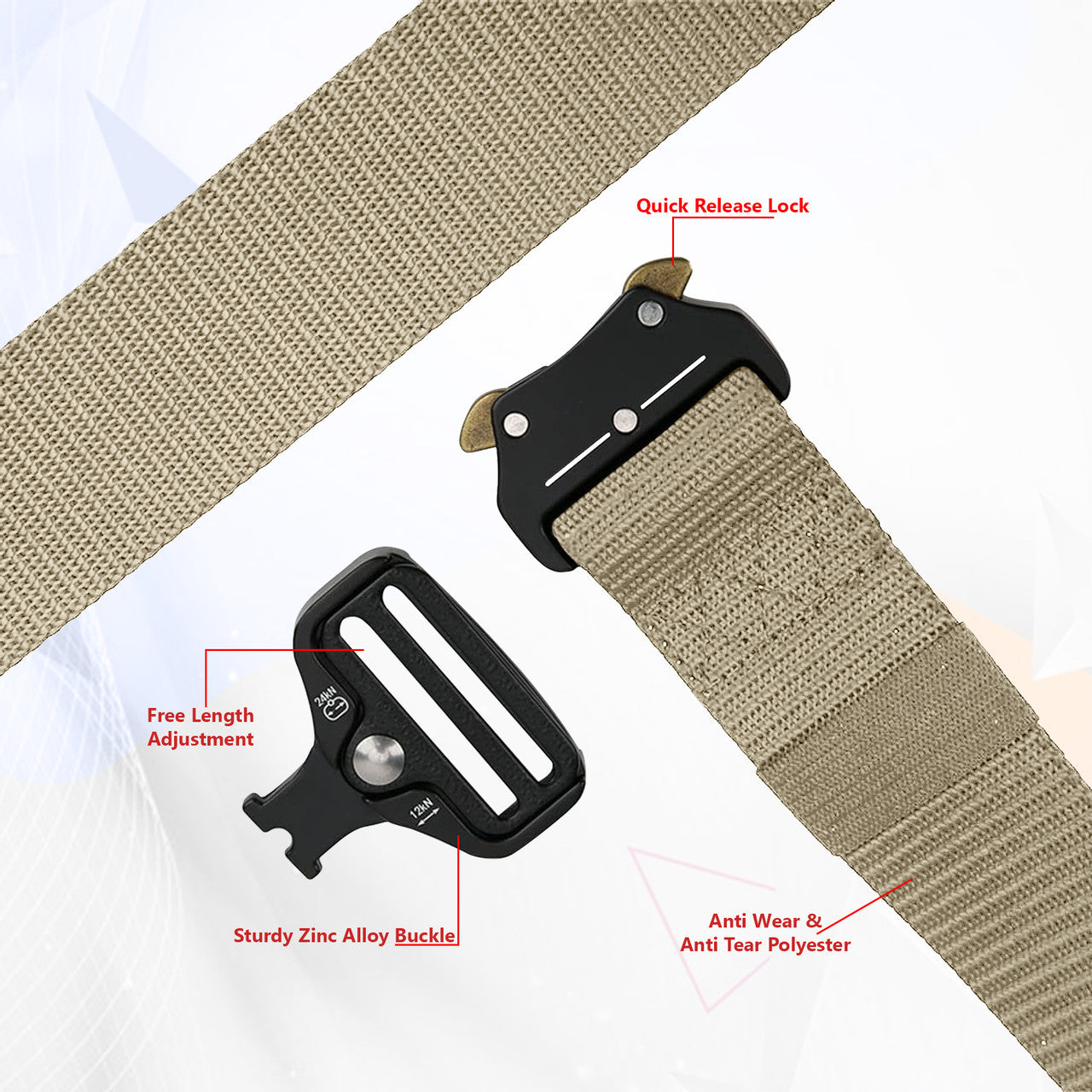 Military Style Webbing Belt