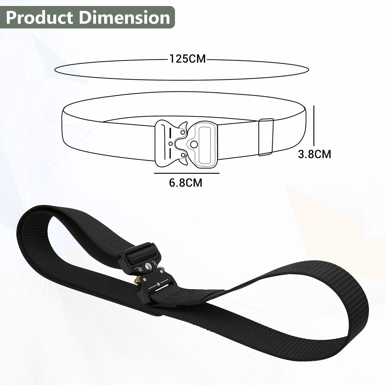 Military Style Webbing Belt