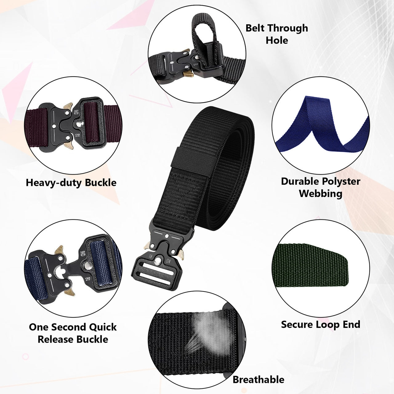 Military Style Webbing Belt