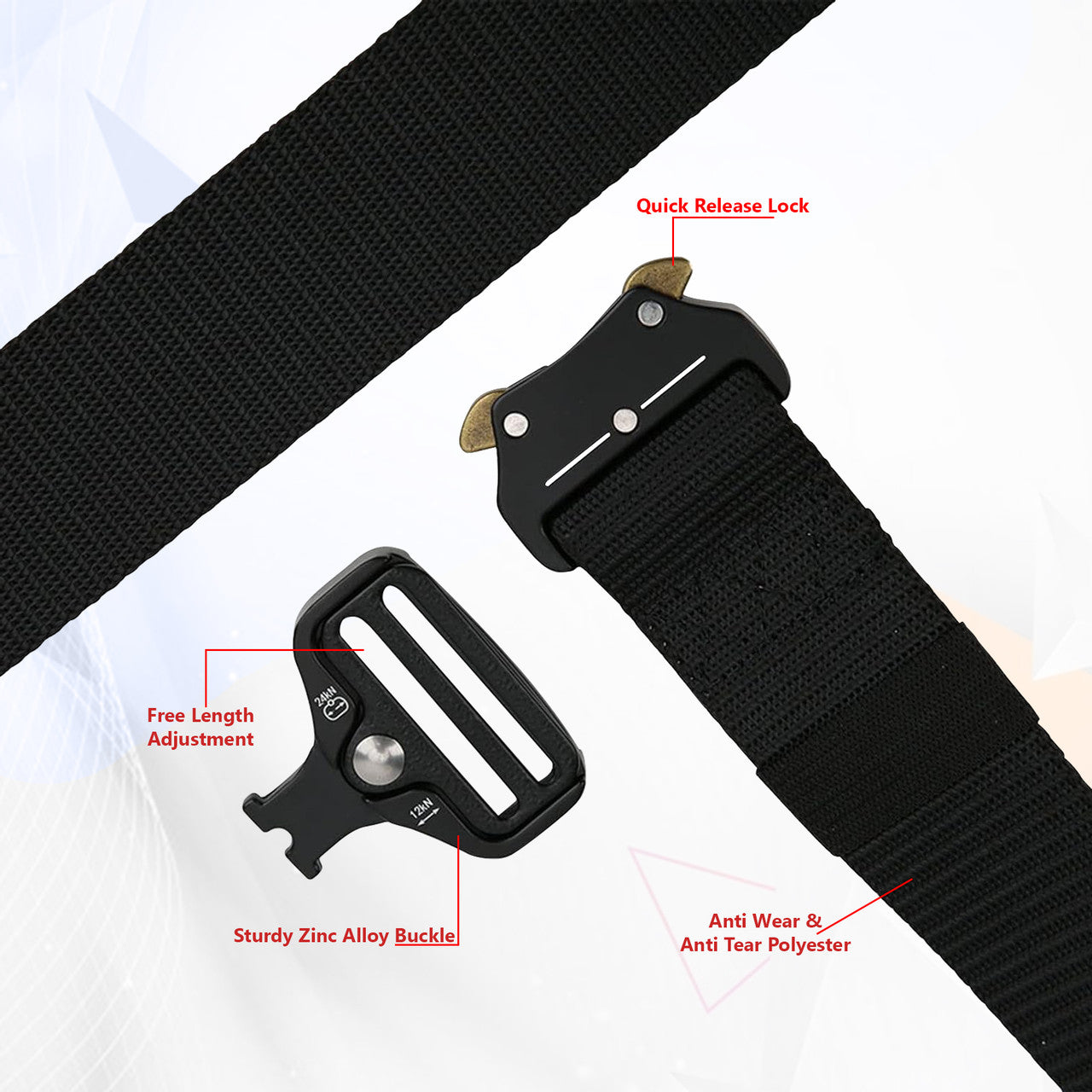 Military Style Webbing Belt
