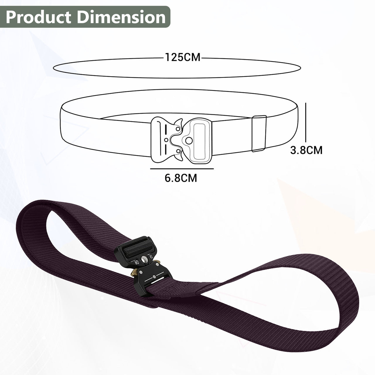Military Style Webbing Belt