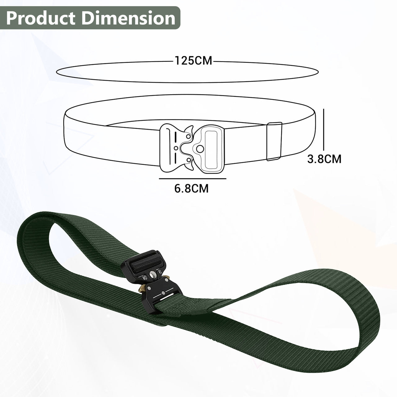 Military Style Webbing Belt