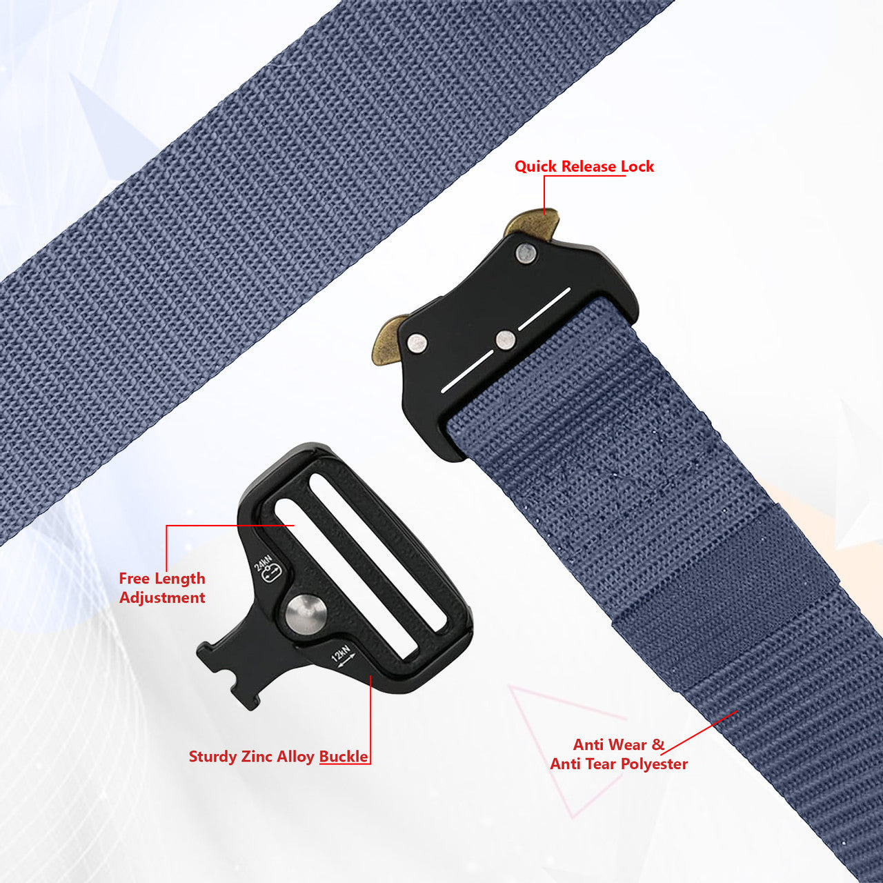 Military Style Webbing Belt