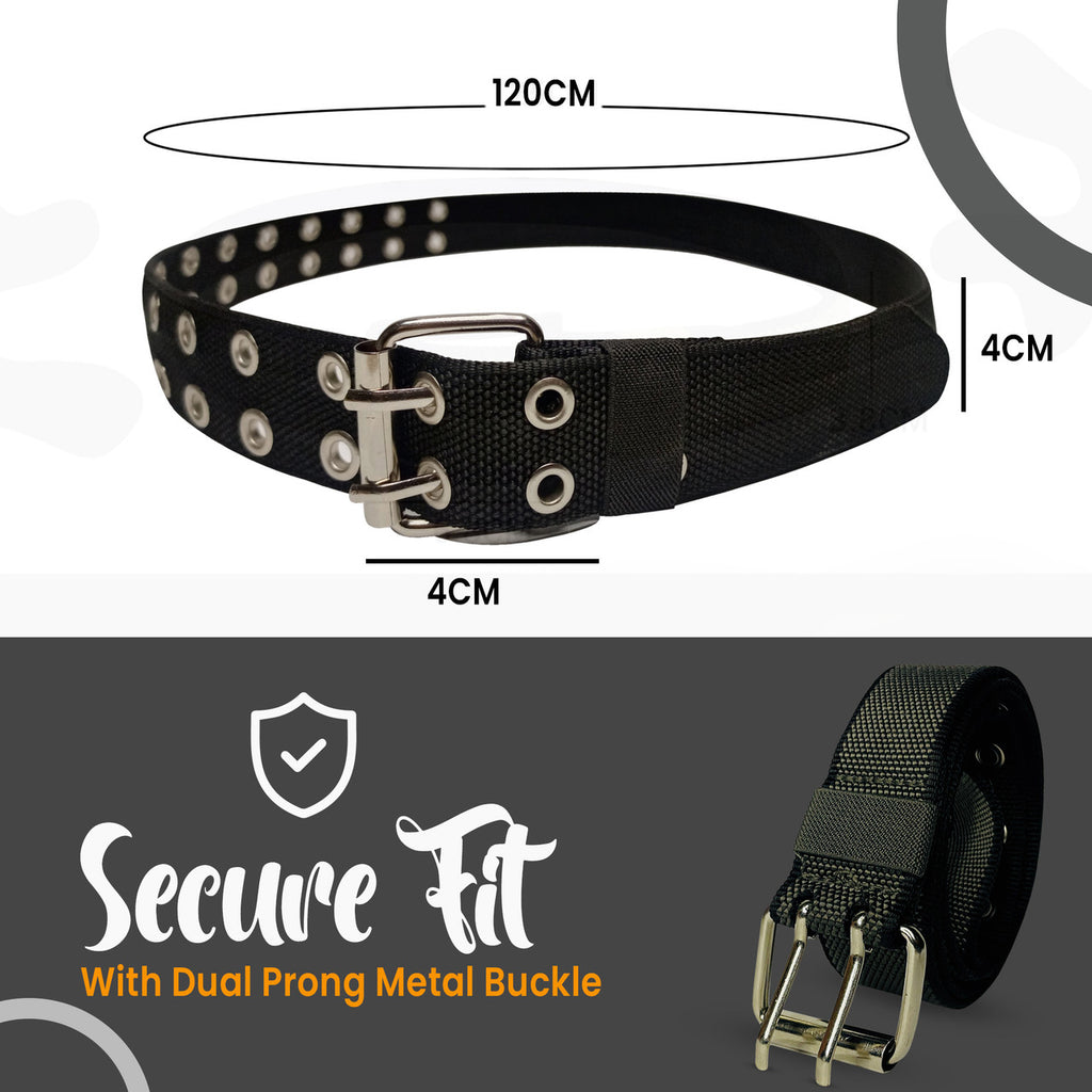 Silver Buckle with Silver Eyelet Belt