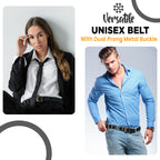 Silver Buckle with Silver Eyelet Belt