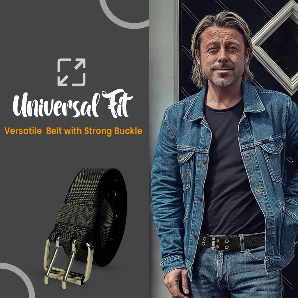 Silver Buckle with Silver Eyelet Belt