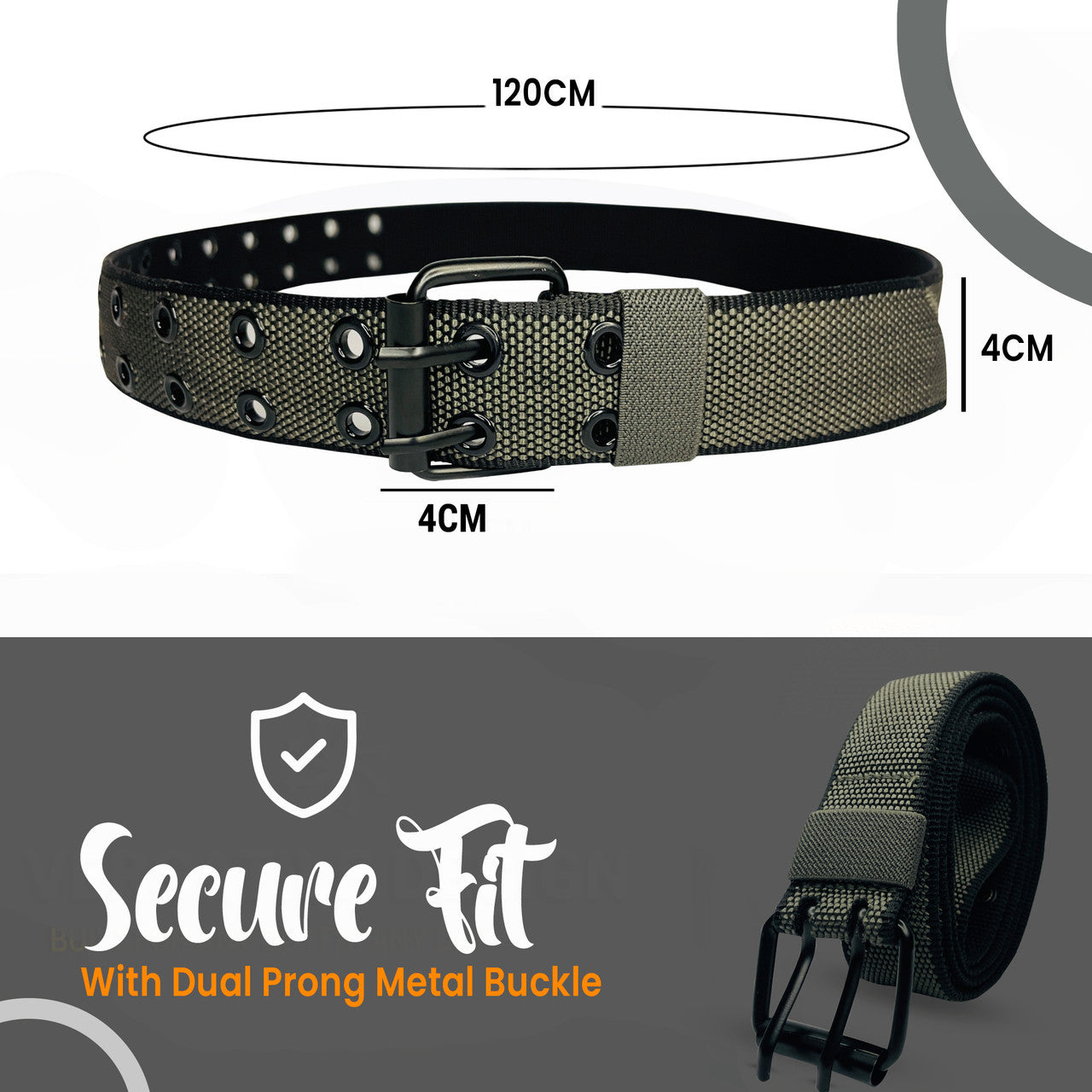 Black Belt with Black Metal Buckle