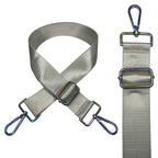 Crossbody Shoulder Strap with Rainbow Swivel Hooks & Slider Buckle