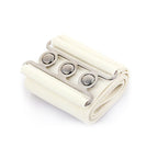 Elasticated Hooks Belt (Silver Buckle) - Ivory