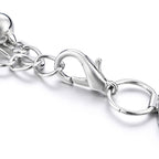 Diamante Rings Waist Chain Belt - Silver