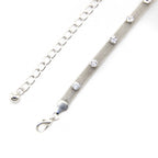 Silver Diamante Mesh Belt