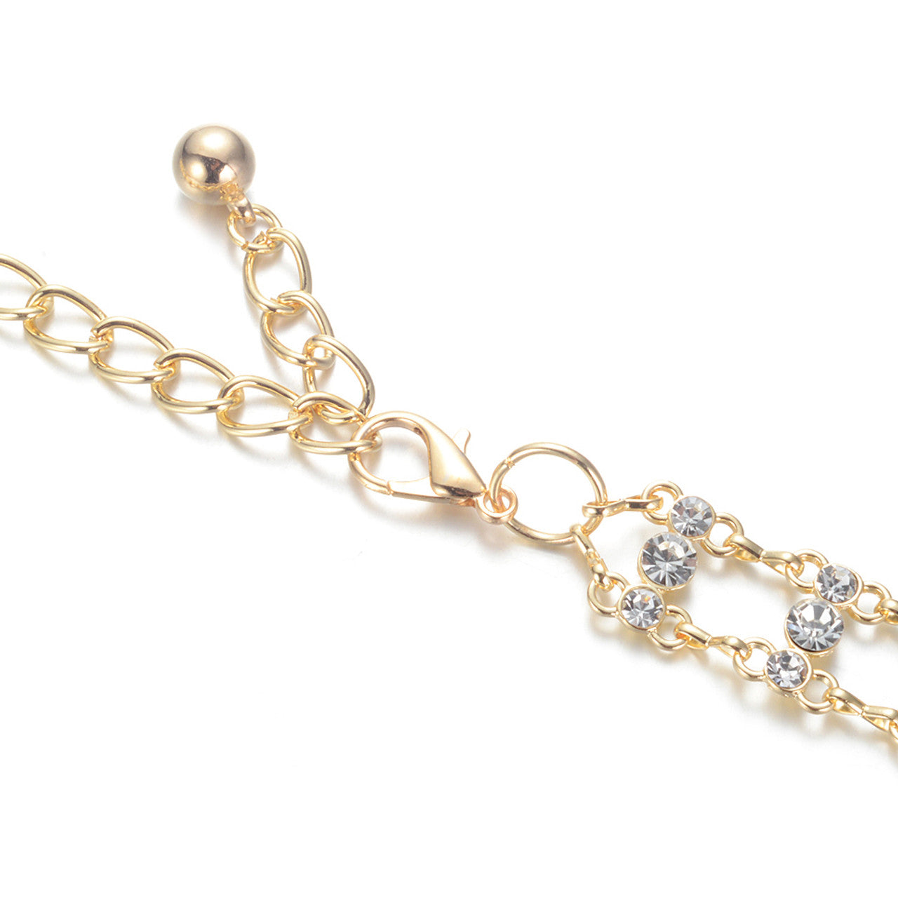Diamante Rhinestone Belt - Gold