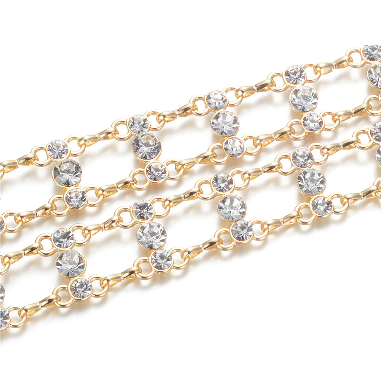 Diamante Rhinestone Belt - Gold
