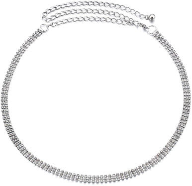 3 Row Belt - Silver