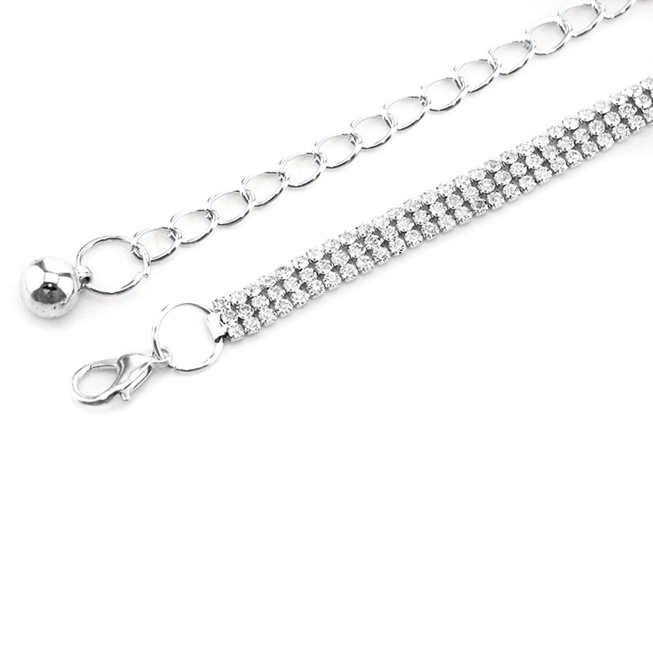 3 Row Belt - Silver