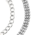 3 Row Belt - Silver
