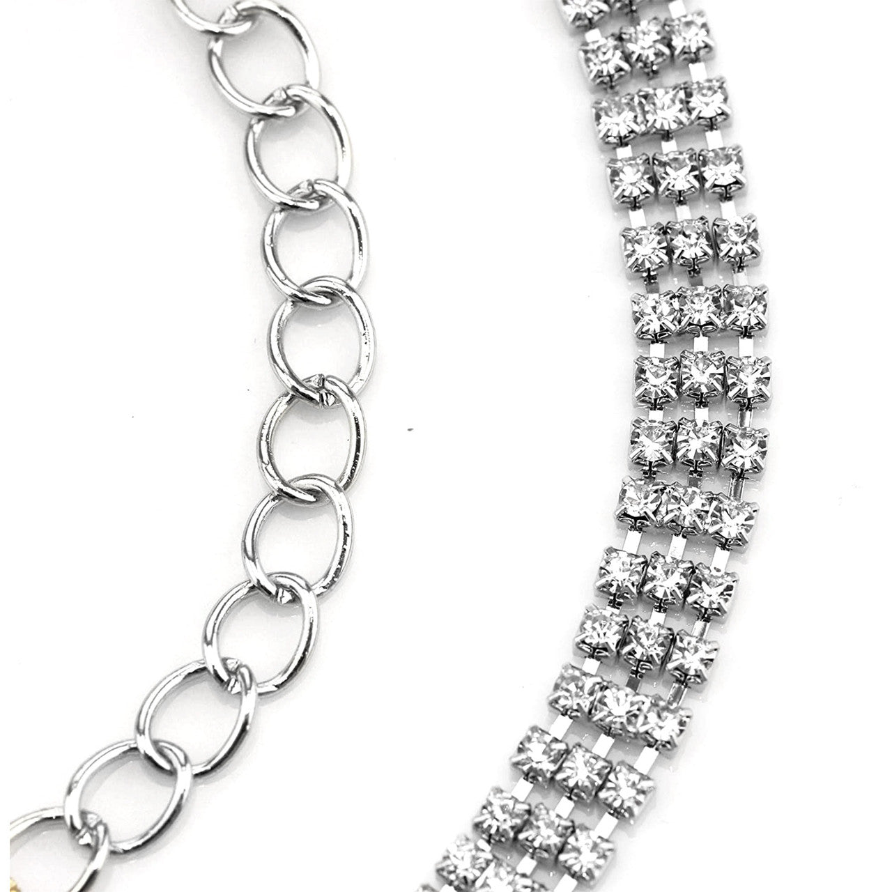 3 Row Belt - Silver