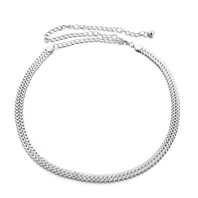 Chevron Belt - Silver