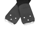 Elasticated Belt with Oval Buckle - Black