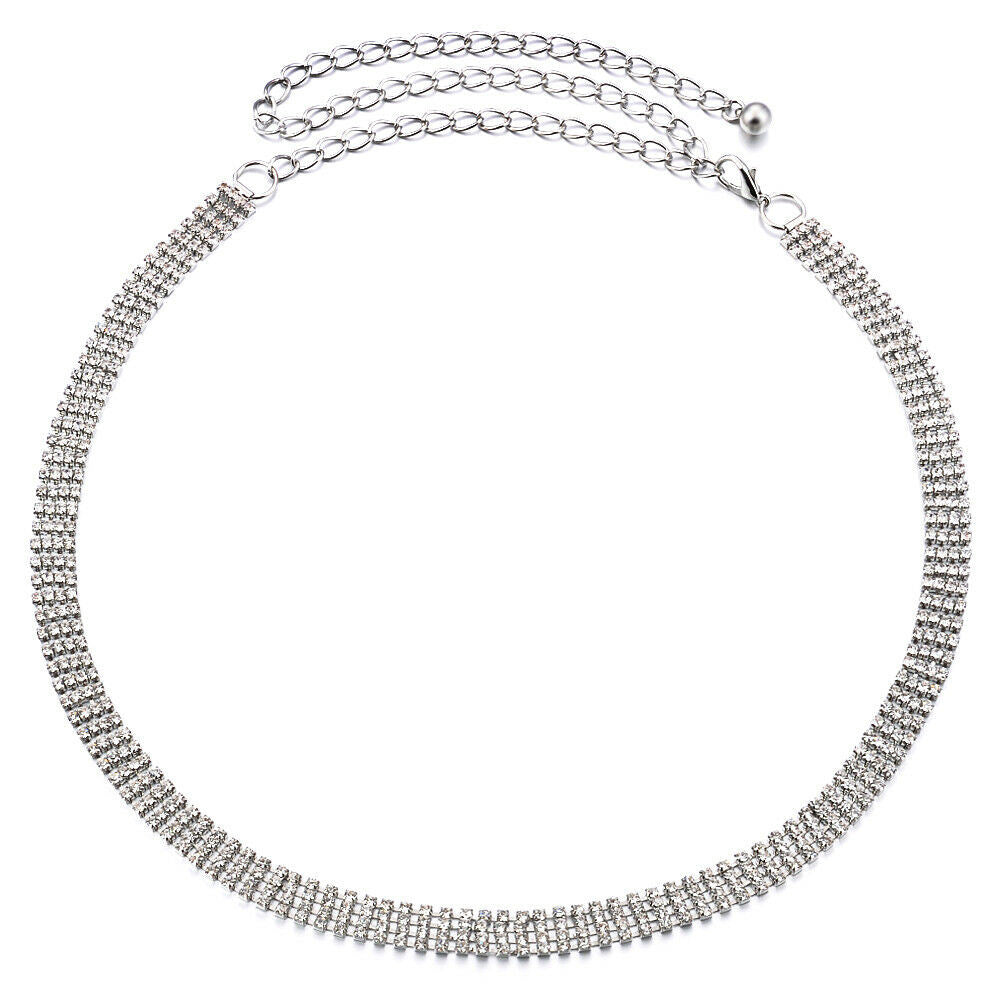 4 Row Belt - Silver