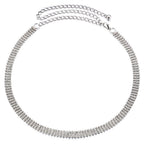 4 Row Belt - Silver