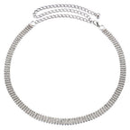 4 Row Belt - Silver