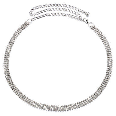 4 Row Belt - Silver