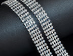 4 Row Belt - Silver