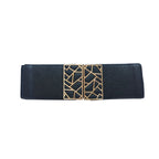 Corset Waist Belt with Gold Buckle