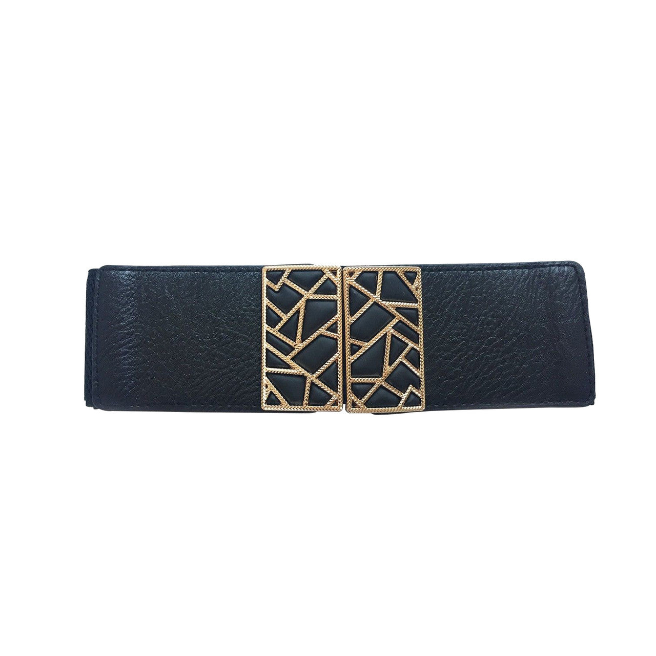 Corset Waist Belt with Gold Buckle