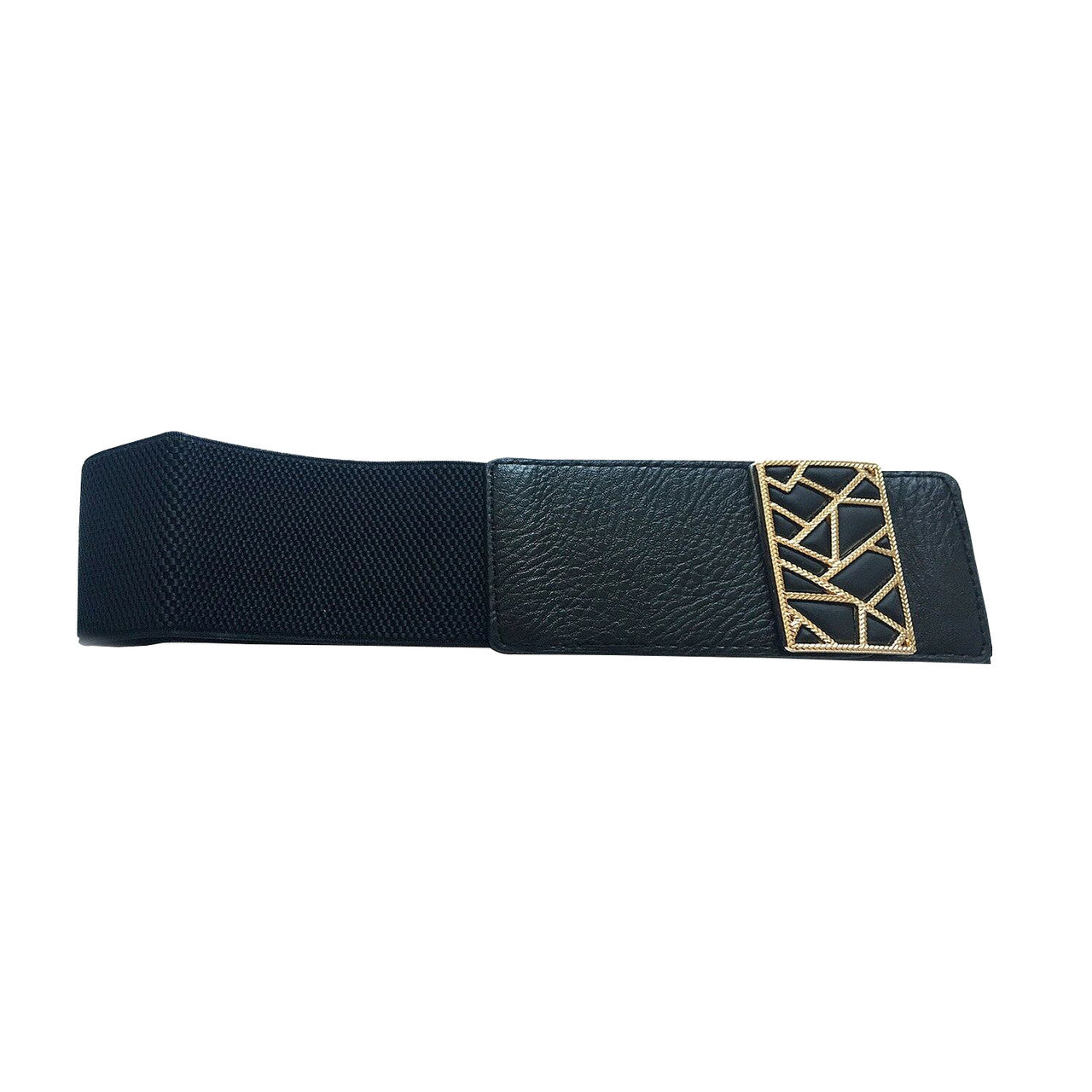 Corset Waist Belt with Gold Buckle