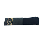 Corset Waist Belt with Gold Buckle