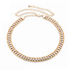 Gold Chain Belt with Rhinestones