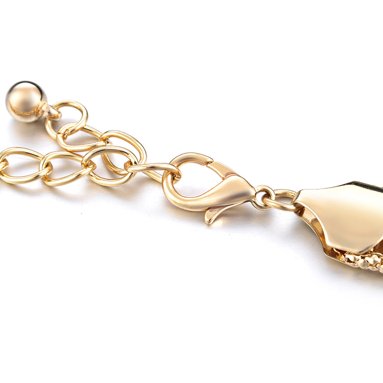 Gold Chain Belt with Rhinestones