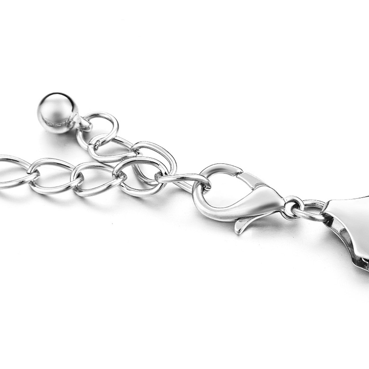 Ball Beads Chain Belt with Rhinestones - Silver